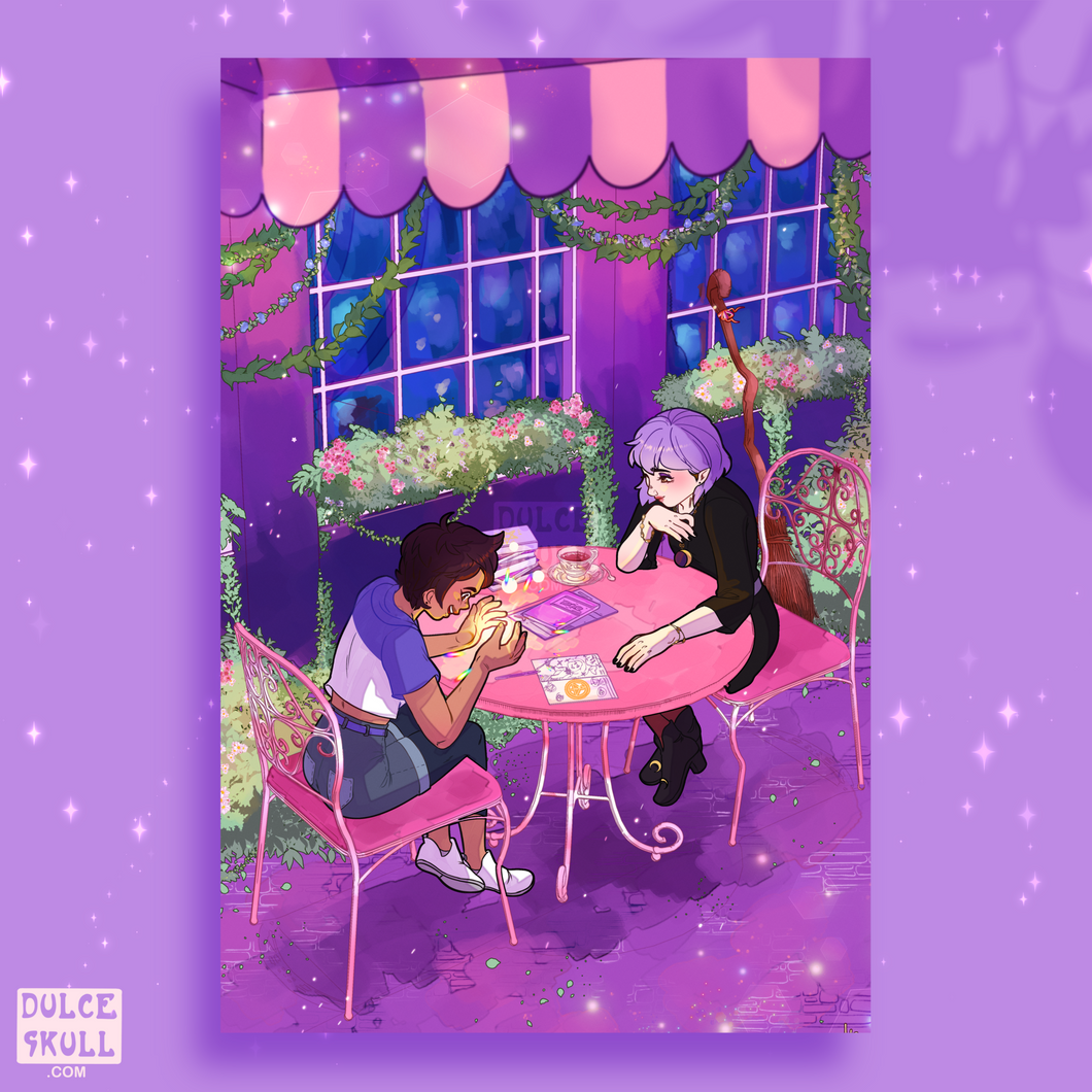 Luz & Amity Café Date Poster Print