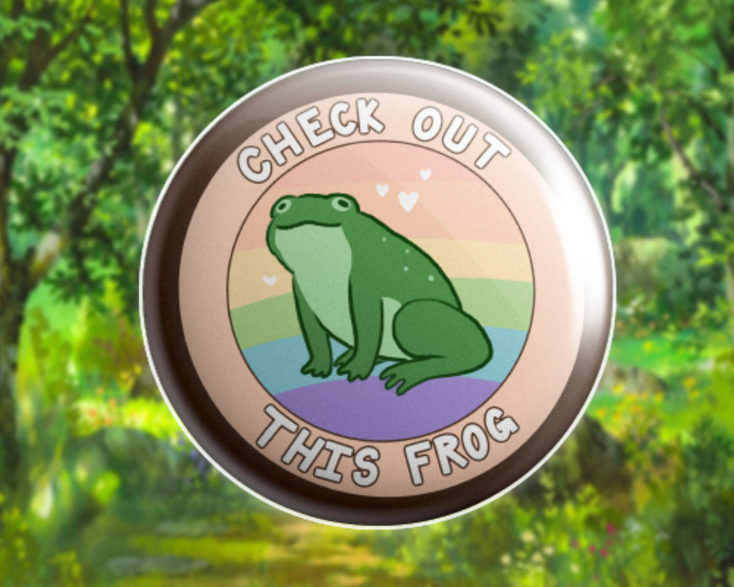 Froggy Lover Button