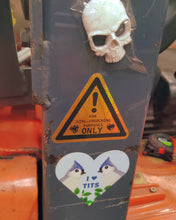 Load image into Gallery viewer, Girl Smooching Warning Sticker
