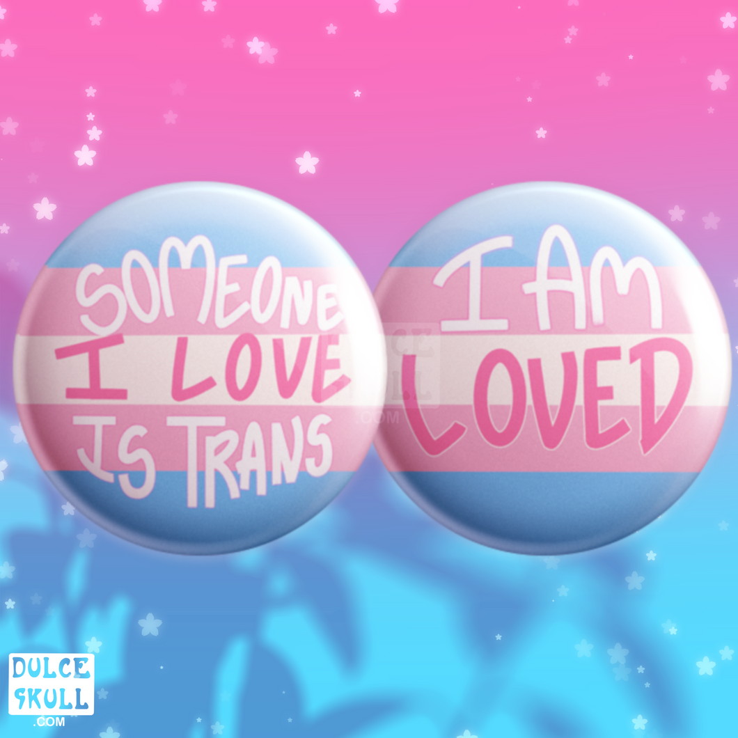 Trans Pride & Trans Ally Button Set